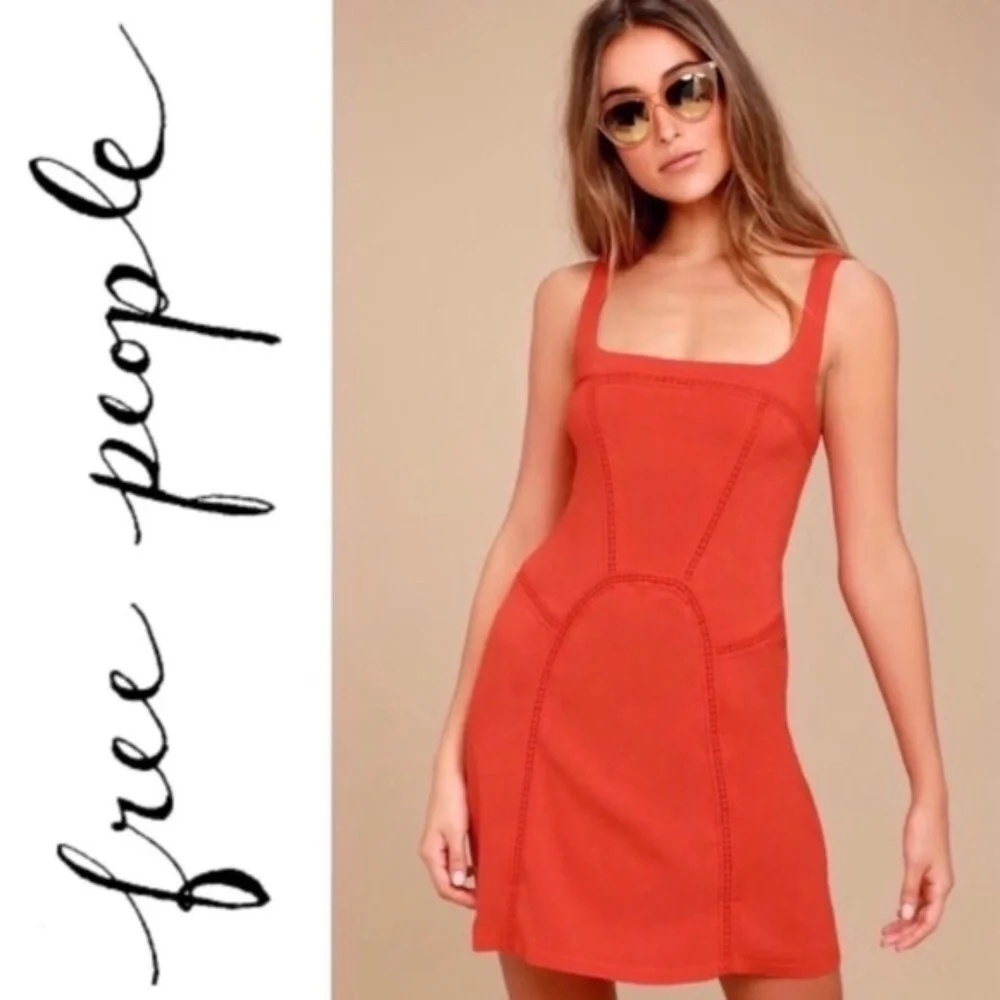 INTIMATELY FREE PEOPLE Beyond Me Red Mini Dress